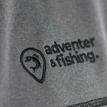 Huvtröja Adventer & fishing Huvtröja Warm Prostretch Sweatshirt Titanium/Black S - 7
