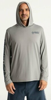 Sweatshirt Adventer & fishing Sweatshirt Functional Hooded UV T-shirt Limestone S - 2