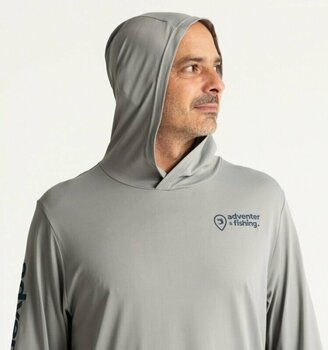 Sweatshirt Adventer & fishing Sweatshirt Functional Hooded UV T-shirt Limestone S - 3