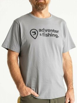 Тениска Adventer & fishing Тениска Short Sleeve T-shirt Titanium S - 2