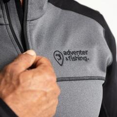 Mikina Adventer & fishing Warm Prostretch Sweatshirt Titanium/Black - 5