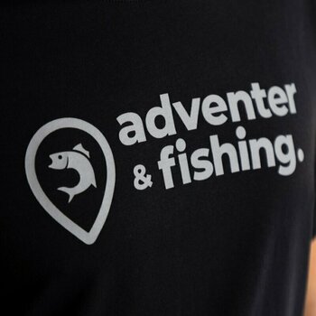 Angelshirt Adventer & fishing Angelshirt Short Sleeve T-shirt Black M - 2