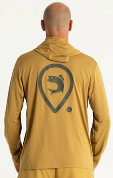 Φούτερ με Κουκούλα Adventer & fishing Φούτερ με Κουκούλα Functional Hooded UV T-shirt Sand S - 5