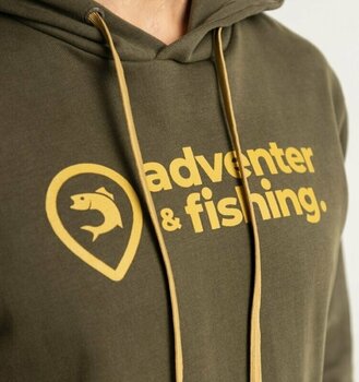 Mikina Adventer & fishing Mikina Cotton Hoodie Khaki L - 3