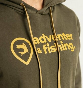 Horgászpulóver Adventer & fishing Horgászpulóver Cotton Hoodie Khaki XL - 3