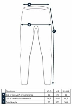 Kalhoty Adventer & fishing Kalhoty Functional Underpants Titanium/Black XS-S - 6