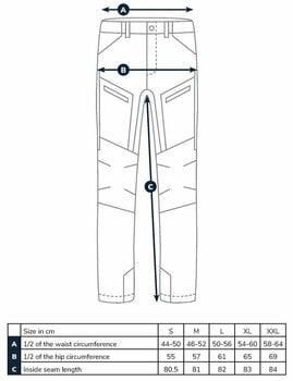 Kalhoty Adventer & fishing Kalhoty Impregnated Pants Sand/Khaki XL - 14