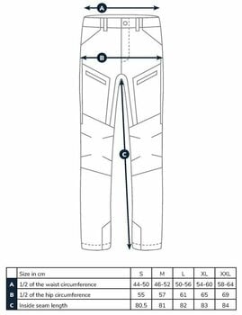 Pantaloni Adventer & fishing Pantaloni Impregnated Pants Sand/Khaki 2XL - 14