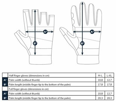 Handskar Adventer & fishing Handskar Gloves For Sea Fishing Bluefin Trevally Long L-XL - 5