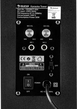 Karaoke systém Auna Karaboom LED Black - 6