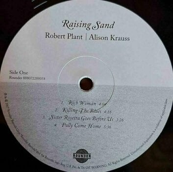 Hanglemez Robert Plant & Alison Krauss - Raising Sand (180gr Limited) (2 LP) - 3