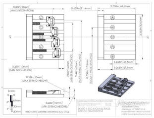 Bass Bridge Hipshot 5K400B Black Bass Bridge - 1