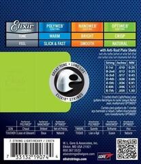 E-guitar strings Elixir 19074 Optiweb Light-Heavy 7 String E-guitar strings - 1