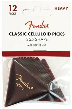 Plektrum Fender 355 Shape Classic Celluloids 12 Plektrum - 3