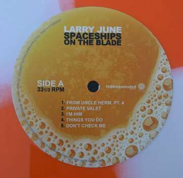 Vinyl Record LARRY JUNE - Spaceships On The Blade (Orange And Cream Quad Coloured) (2 LP) - 5