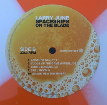Disco de vinil LARRY JUNE - Spaceships On The Blade (Orange And Cream Quad Coloured) (2 LP) - 6