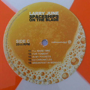 Vinyl Record LARRY JUNE - Spaceships On The Blade (Orange And Cream Quad Coloured) (2 LP) - 7