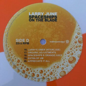 Disco de vinil LARRY JUNE - Spaceships On The Blade (Orange And Cream Quad Coloured) (2 LP) - 8