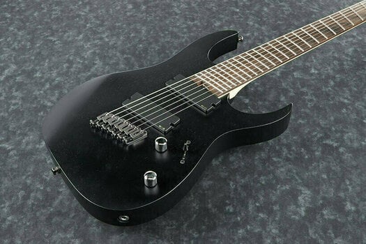 Multi-scale elektrische gitaar Ibanez RGIM7MH Iron Label Weathered Black - 2