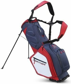 Golfbag Big Max Dri Lite Feather SET Navy/Red/White Golfbag - 2