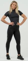 Fitness T-Shirt Nebbia Compression Zipper Shirt INTENSE Ultimate Black XS Fitness T-Shirt - 3