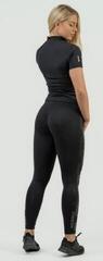 Fitness T-Shirt Nebbia Compression Zipper Shirt INTENSE Ultimate Black XS Fitness T-Shirt - 4