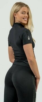 T-shirt de fitness Nebbia Compression Zipper Shirt INTENSE Ultimate Black M T-shirt de fitness - 2