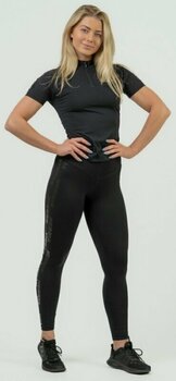 Fitness koszulka Nebbia Compression Zipper Shirt INTENSE Ultimate Black M Fitness koszulka - 4