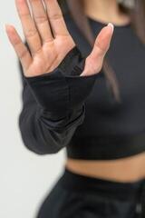 Фитнес тениска Nebbia Long Sleeve Crop Top INTENSE Perform Black - 2