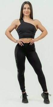 Fitness spodní prádlo Nebbia High Support Sports Bra INTENSE Asymmetric Black M Fitness spodní prádlo - 3