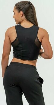Majica za fitnes Nebbia Compression Push-Up Top INTENSE Mesh Black XS Majica za fitnes - 3