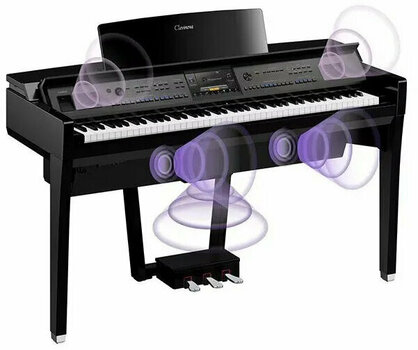 Digitálne piano Yamaha CVP-909B Black Digitálne piano - 11