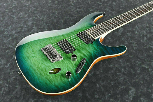 Electric guitar Ibanez S6521Q-SLG Surreal Blue Burst Gloss - 2