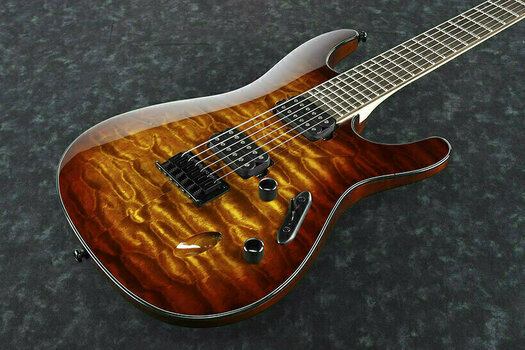 Elektrische gitaar Ibanez S621QM Dragon Eye Burst - 2