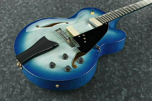Semi-akoestische gitaar Ibanez AFC155-JBB Jet Blue Burst - 2