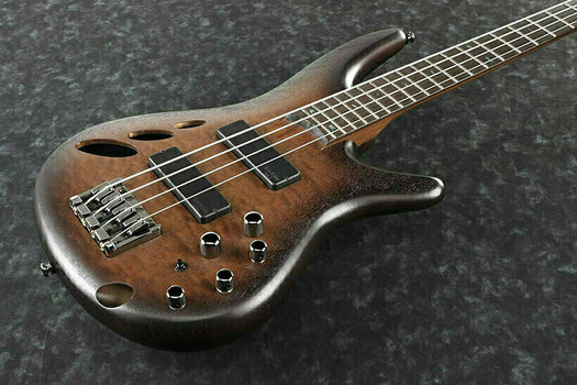 Basse semi-acoustique Ibanez SR30TH4 30th Anniversary Natural Browned Burst Flat - 2