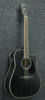 electro-acoustic guitar Ibanez AW84CE-WK Weathered Black, Open Pore - 2