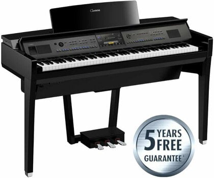 Piano digital Yamaha CVP-909PE Polished Ebony Piano digital - 2