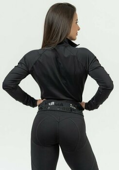 Fitness-sweatshirt Nebbia Zip-Up Jacket INTENSE Warm-Up Black L Fitness-sweatshirt - 3