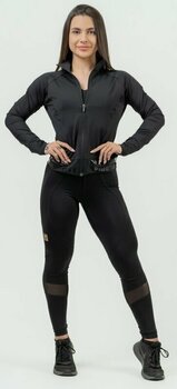 Hanorac pentru fitness Nebbia Zip-Up Jacket INTENSE Warm-Up Black L Hanorac pentru fitness - 5
