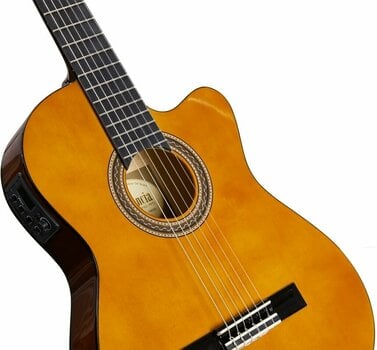 Elektro-klasszikus gitár Valencia VC104TCE 4/4 Natural - 7