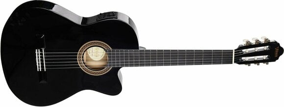 Klassieke gitaar met elektronica Valencia VC104TCE 4/4 Black - 3