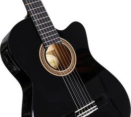 Classical Guitar with Preamp Valencia VC104TCE 4/4 Black Classical Guitar with Preamp - 6