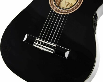 Guitares classique avec préampli Valencia VC104TCE 4/4 Black - 9