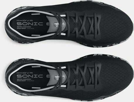 Straßenlaufschuhe Under Armour Men's UA HOVR Sonic 6 Camo Running Shoes Black/Black/Gray Mist 45 Straßenlaufschuhe - 3