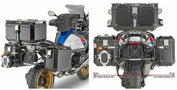 Motorcycle Cases Accessories Givi PL5108CAM Specific Pannier Holder Trekker Outback MONOKEY CAM-SIDE - 2