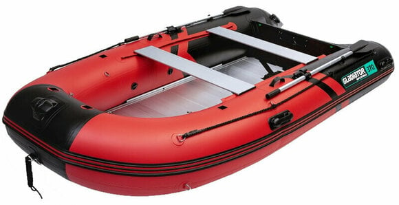 Uppblåsbar båt Gladiator Uppblåsbar båt C370AL 370 cm Red/Black - 2