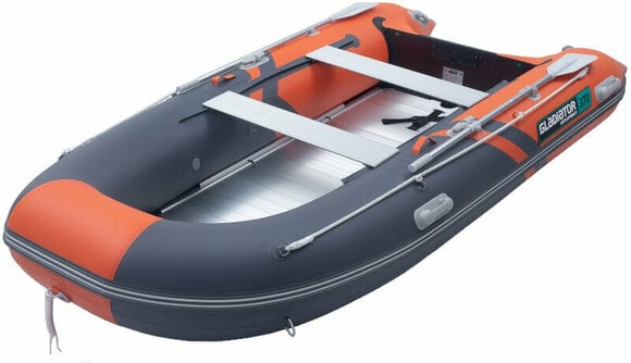 Inflatable Boat Gladiator Inflatable Boat B370AL 370 cm Orange/Dark Gray - 2