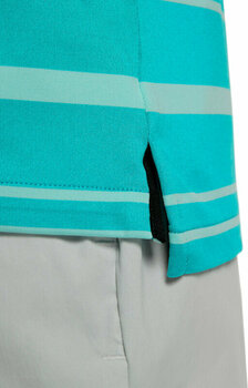 Polo-Shirt Nike  Dri-Fit Tour Mens Striped Golf Polo Teal Nebula/Jade Ice/Black L - 5