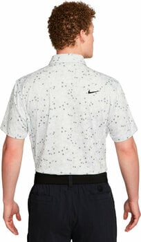Polo-Shirt Nike Dri-Fit Tour Mens Floral Golf Polo Photon Dust/Black 2XL - 2